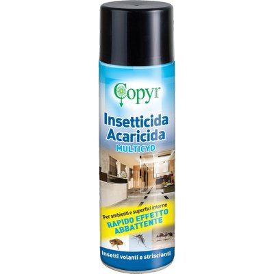 2 x INSETTICIDA ACARI PULCI CIMICI MULTICYD COPYR