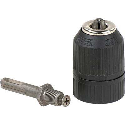 2 x MANDRINO AUTOSERRANTE + ADATTATORE SDS PLUS