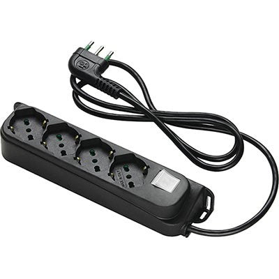 2 x MULTIPRESA BIPASSO SCHUKO + INT.LUM RETAIL FME