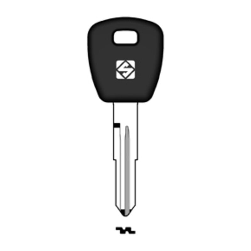 2 x SILCA HON58RTE CHIAVE TRANSPONDER VUOTA OTTONE