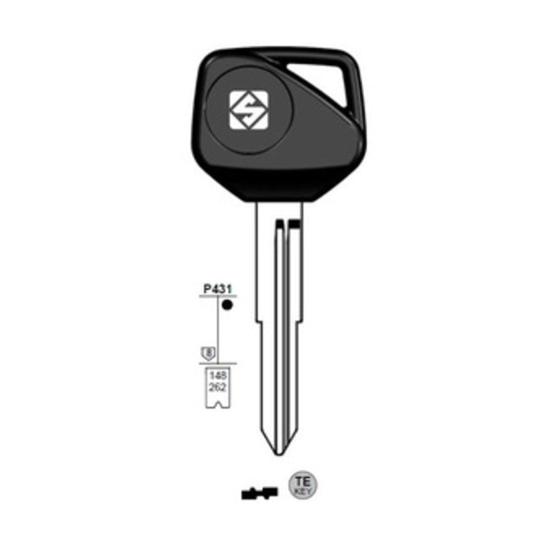 2 x SILCA HON70TE CHIAVE TRANSPONDER VUOTA OTTONE
