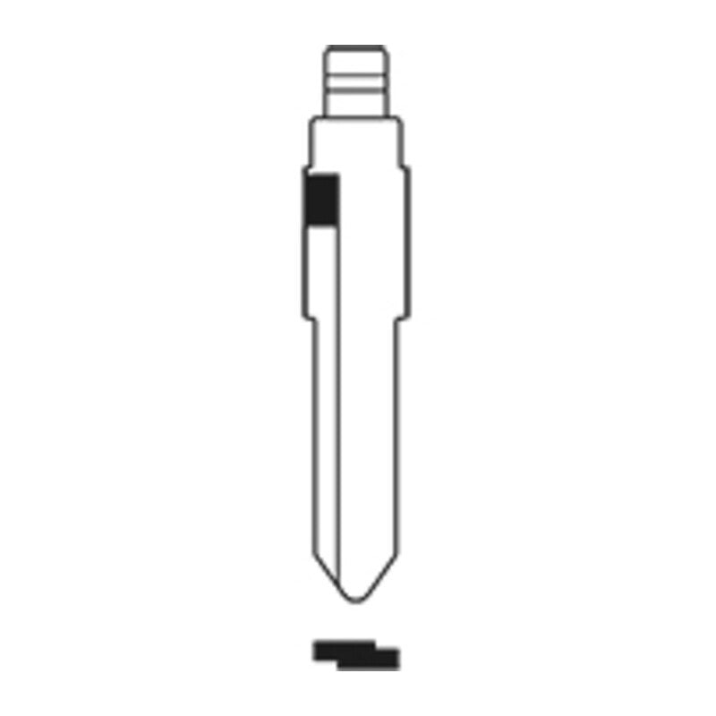 2 x SILCA HU133RCH CHIAVE INSERTO P/RADIOC IRFH (OPEL-SUZUKI)