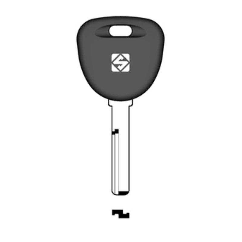 2 x SILCA HU56RTE CHIAVE TRANSPONDER VUOTA OTTONE