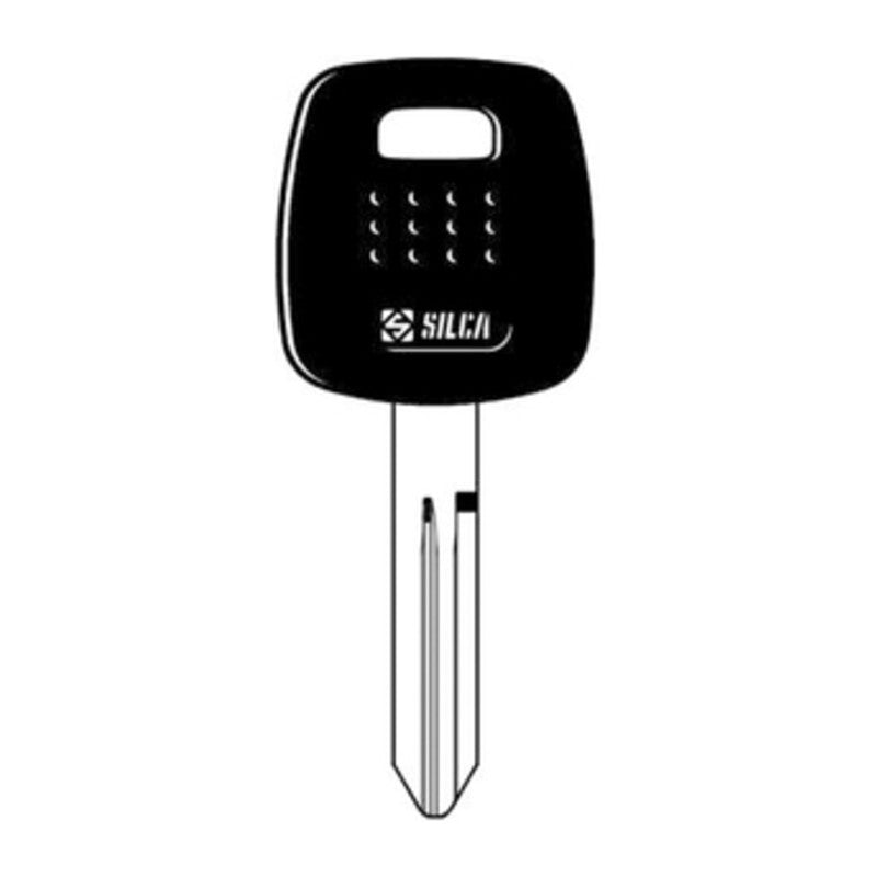 2 x SILCA NSN14TE CHIAVE TRANSPONDER VUOTA OTTONE