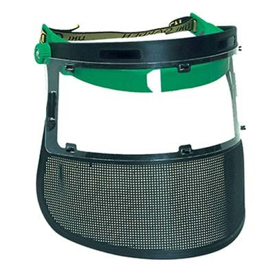 2 x VISIERA RETE NYLON E POLICARBONATO DUAL