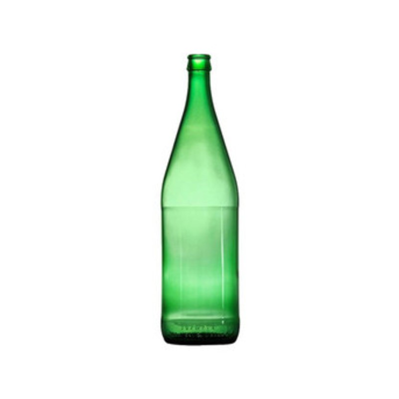 20 x BOTTIGLIA P/TAPPO A CORONA MINERALE 1,00 L VERDE