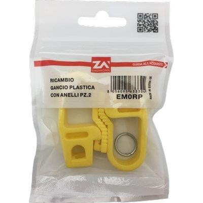 20 x GANCIO PLASTICA X CORDA ELASTICA