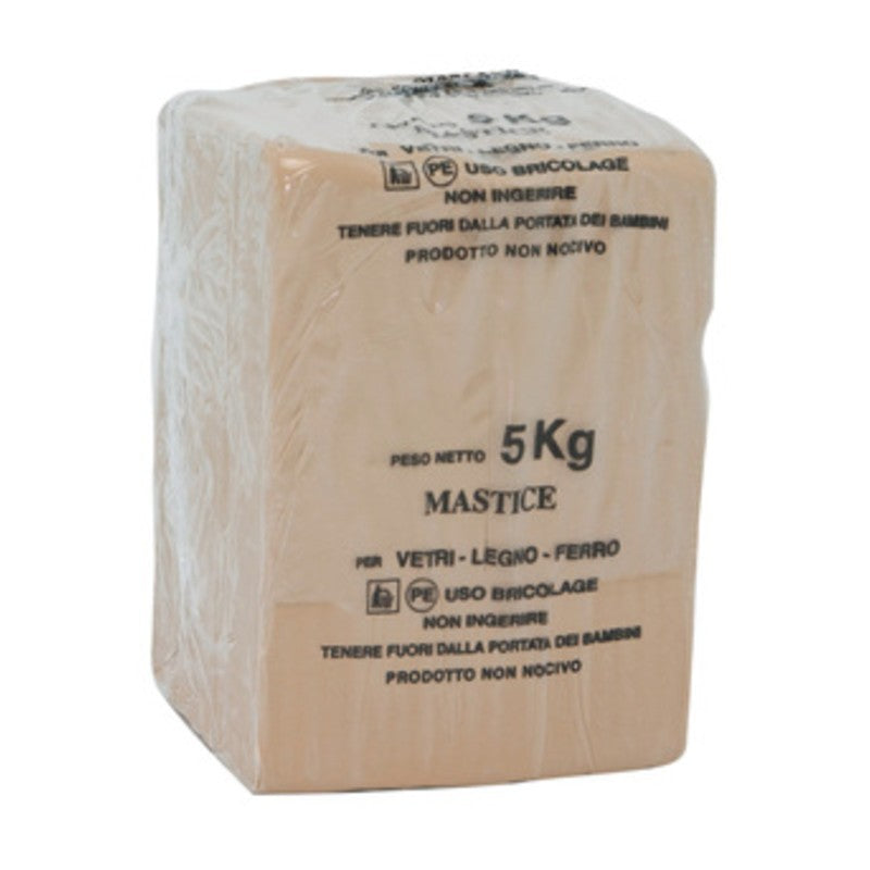 20 x MASTICE P/VETRI BIANCO DA 5 KG