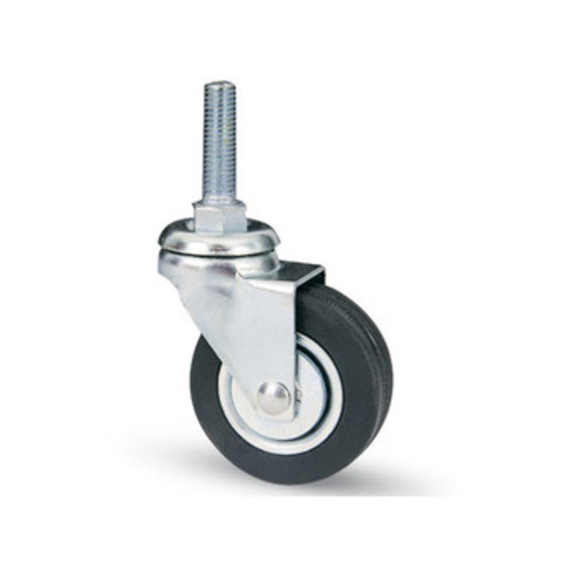 20 x RUOTA MOBILE D 50 MM GOMMA 160/B PERNO 8MA POR 30 KG