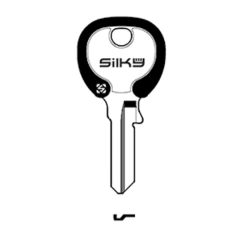 20 x SILCA VI086DZ CHIAVE PROFILO SILKY OTTONE