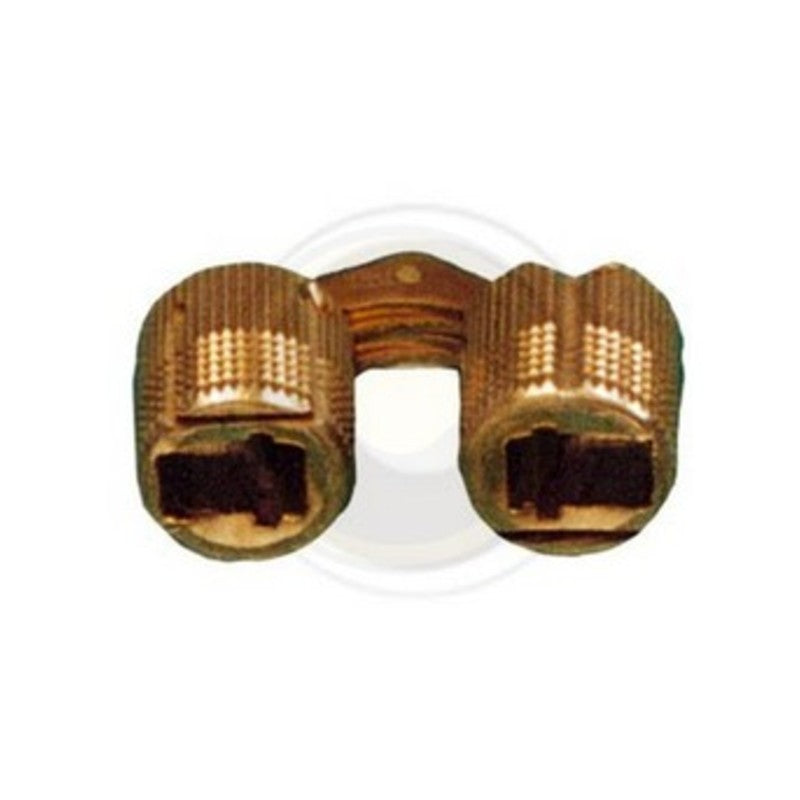 24 x CERNIERA CILINDRICA INVISIBILE OTTONE D 12 MM**