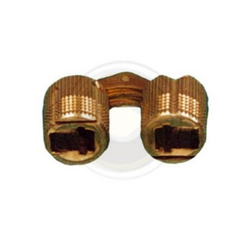 24 x CERNIERA CILINDRICA INVISIBILE OTTONE D 14 MM**