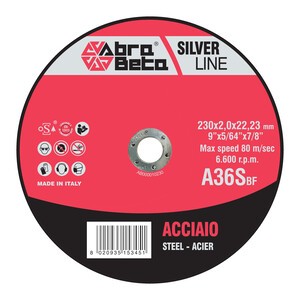 25 x ABRABETA DISCO P/FERRO D 230X2,0 MM