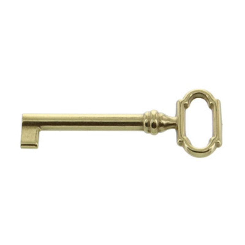 25 x CHIAVE P/MOBILI 33727 27X69 MM OTTONE LUCIDO