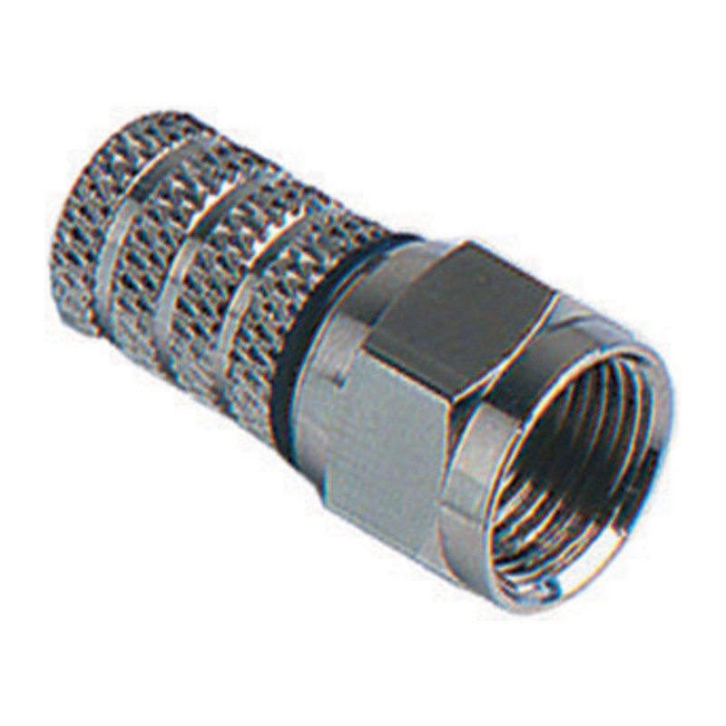 25 x CONNETTORE A VITE TIPO F P/CAVO SAT TV 5,00MM