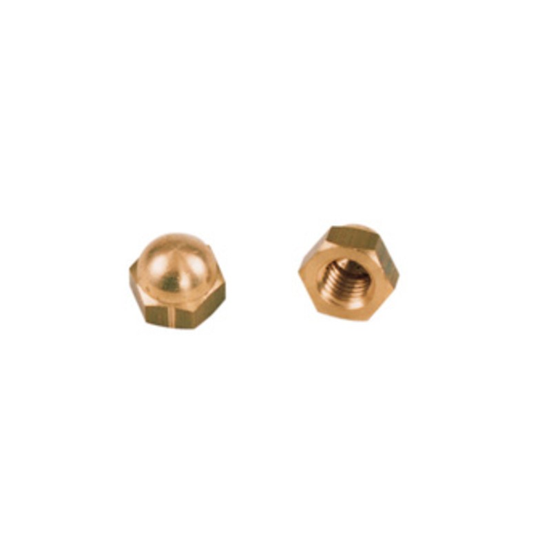 25 x DADO ESAGONALE CIECO M 12 OTTONE UNI5721