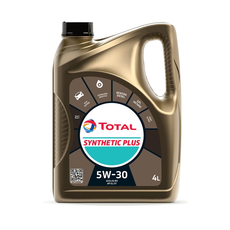 3 x OLIO LUBRIFICANTE TOTAL SYNTHETIC PLUS 5W30 4 L