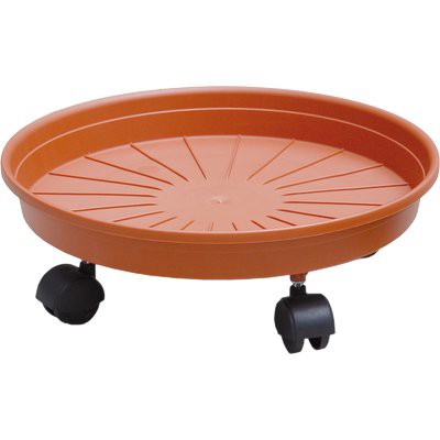 3 x SOTTOVASO TONDO + RUOTE MARGHERITA ICS