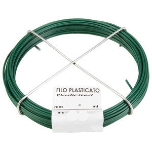30 x MATASSINA FILO PLASTIFICATO N. 8 D 1,6 MM 16 M VERDE