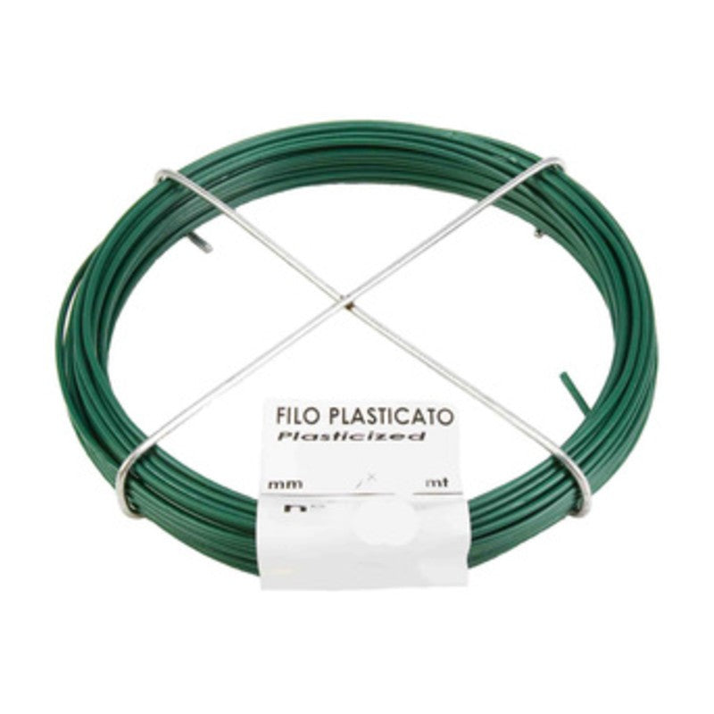 30 x MATASSINA FILO PLASTIFICATO N.10 D 1,8 MM 13 M VERDE