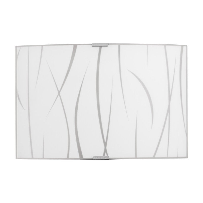 4 x APPLIQUE SIMONE 30 1XE27 VETRO LASTRA BIANCO