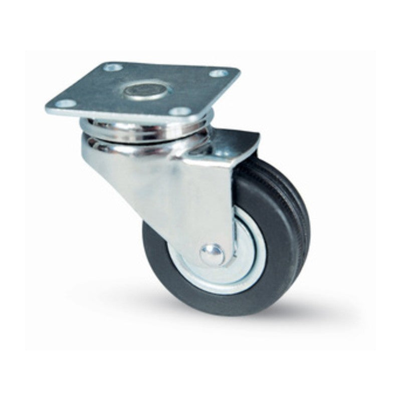 4 x BL RUOTA MOBILE C/CUSCINETTO 150 D 40 PIASTRA 2 PZ