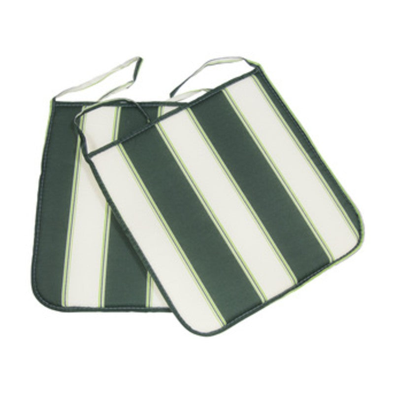 4 x CUSCINO PANAREA 39X39X2CM RIGATO VERDE