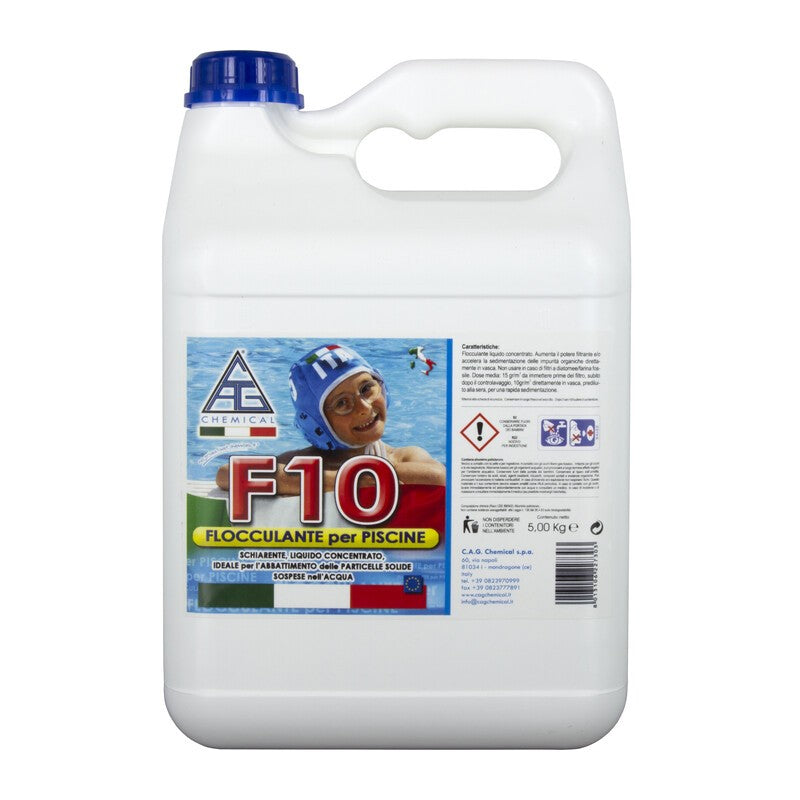 4 x FLOCCULANTE P/PISCINA LIQUIDO F10 5 L