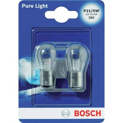 4 x LAMPADA AUTO POSTERIORI PURE LIGHT P21 016 BOSCH