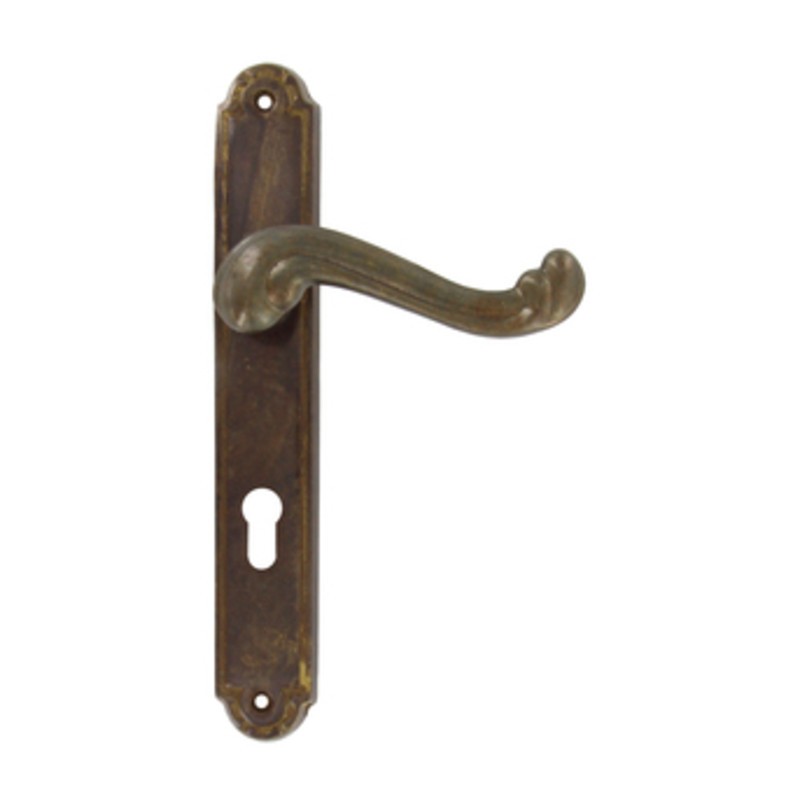 4 x MANIGLIA OTTONE BRONZATO BAROCCO F.Y.