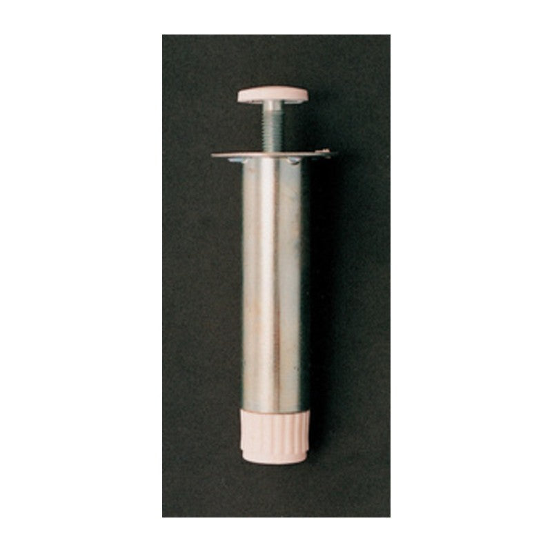 4 x PIEDINO REGOLABILE ACCIAIO ZINCATO MOBILI 100 MM