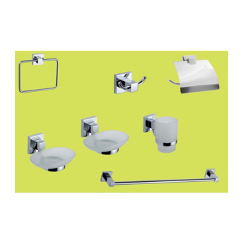 4 x SERIE BAGNO GEO CROMO 7 PZ*
