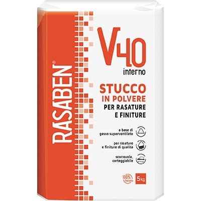 4 x STUCCO POLVERE INTERNO V40 K2 RASABEN