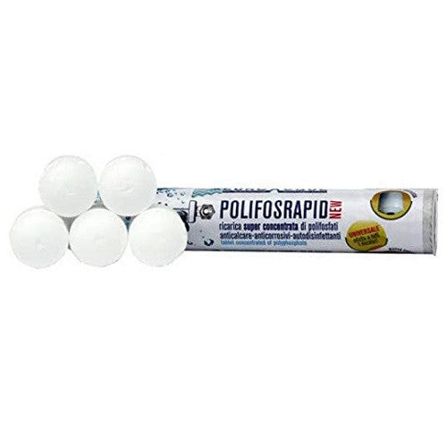5 PZ CARTUCCE POLIFOSFATO POLIFOSRAPID Misura: Diam. 35 x L. 40 mm