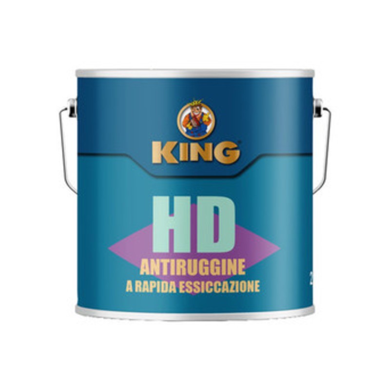 5 x ANTIRUGGINE RAPIDA ESSICCAZIONE H-D 2,5 L GRIGIO
