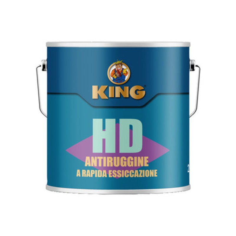5 x ANTIRUGGINE RAPIDA ESSICCAZIONE H-D 2,5 L ROSSO