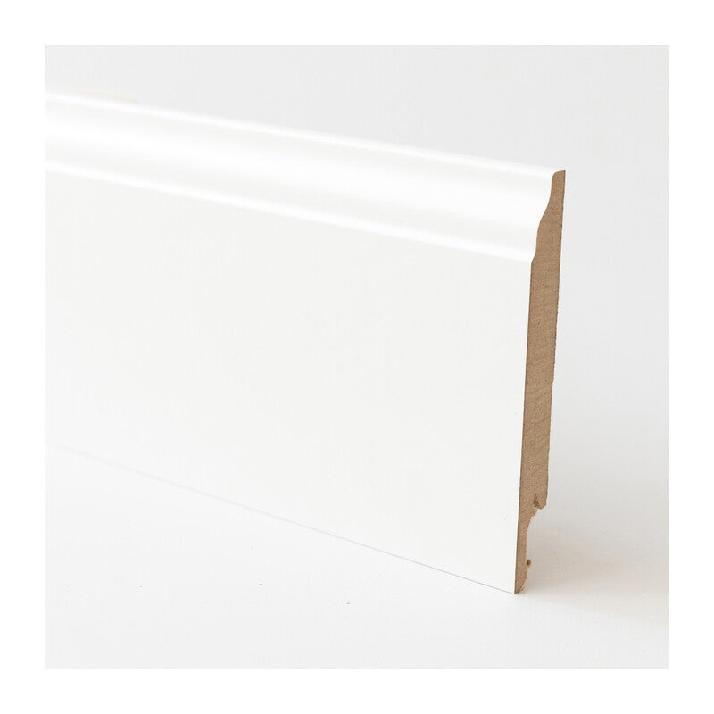 5 x BATTISCOPA 120X14 MM MDF 240 CM BIANCO BAROCCO