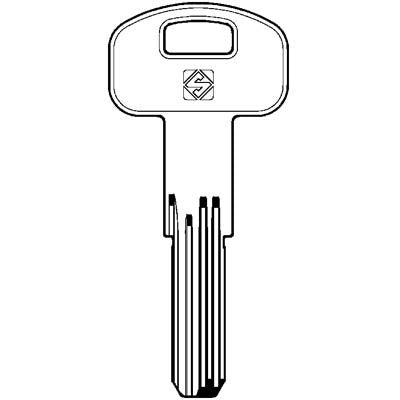 5 x CHIAVE PUNZONATA SECUREMME K1 SCM2 SILCA