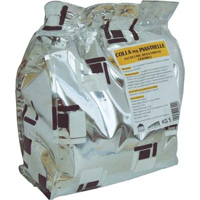 5 x COLLANTE MAIOLICHE POLVERE BRIKO LINE