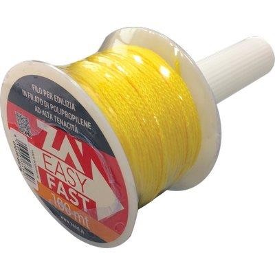 5 x FILO EDILIZIA GIALLO FLUO + RIAVVOLGITORE