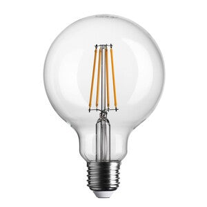 5 x LAMPADINA LED GLOBO 95 STICK 8,5W E27 2700K