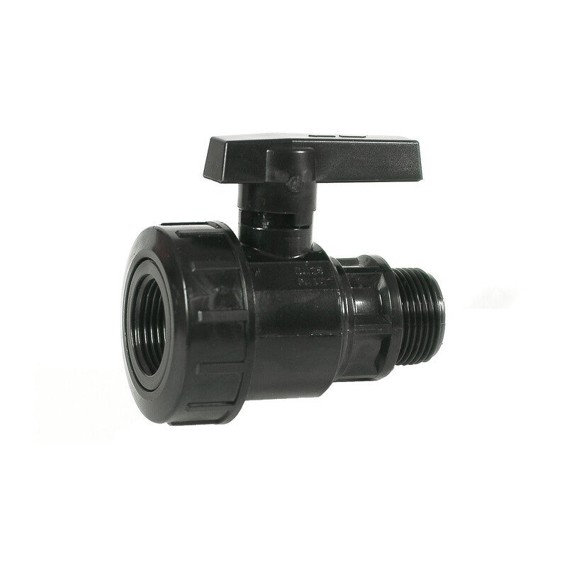 5 x PL RACCORDO POLIPROP VALVOLA A SFERA MF 3/4