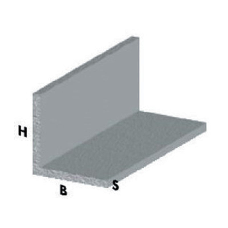 5 x PROFILO ARGENTO H.100 CM ANGOLARE 15X15X1 MM *