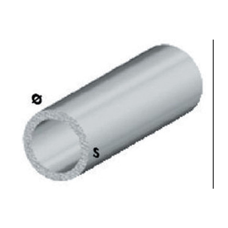 5 x PROFILO ARGENTO H.200 CM TUBO TONDO 8X1 MM**