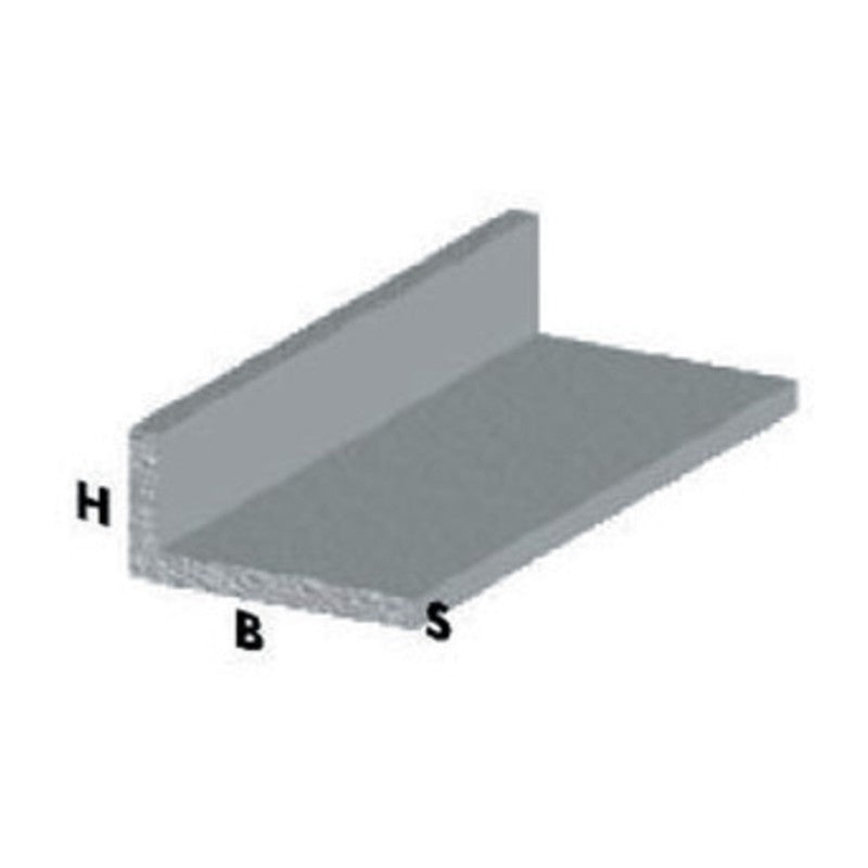 5 x PROFILO CROMO H.200 CM ELLE 30X15X1 MM