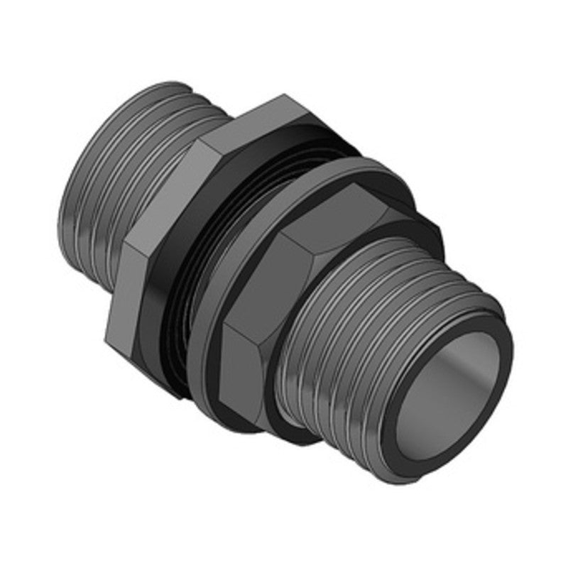 5 x RACCORDO DIRITTO NYLON P/CASSONI FILETTATO 2