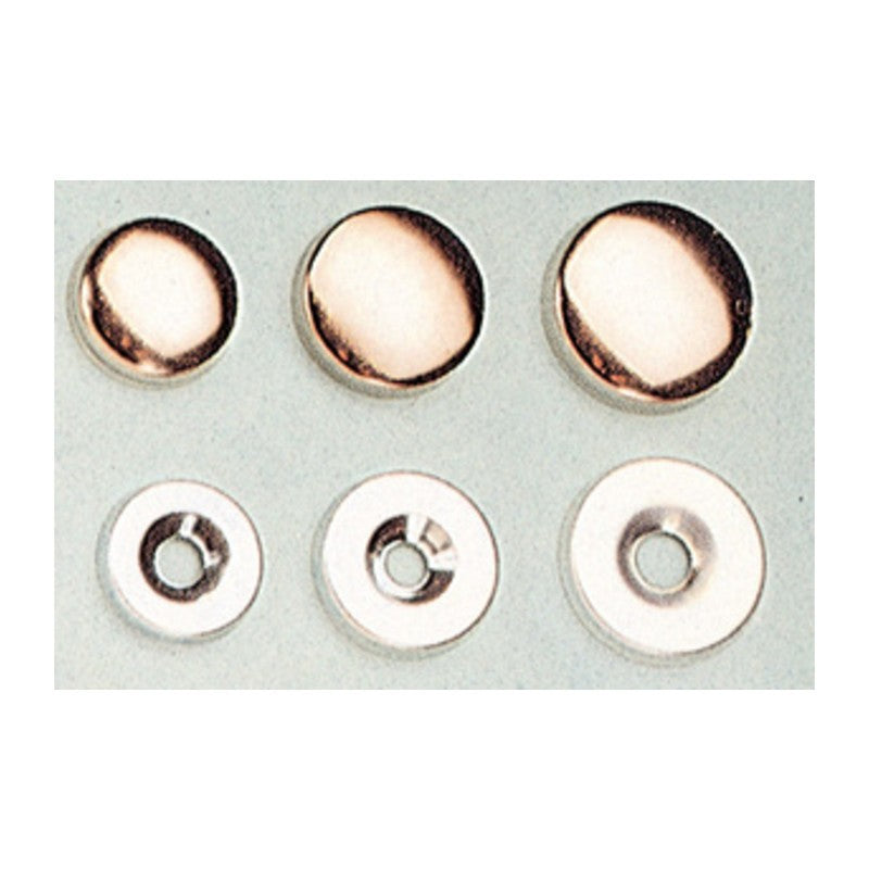 5 x SC BORCHIA COPRIVITE OTTONE NICHELATO 14 MM DA 12 PZ