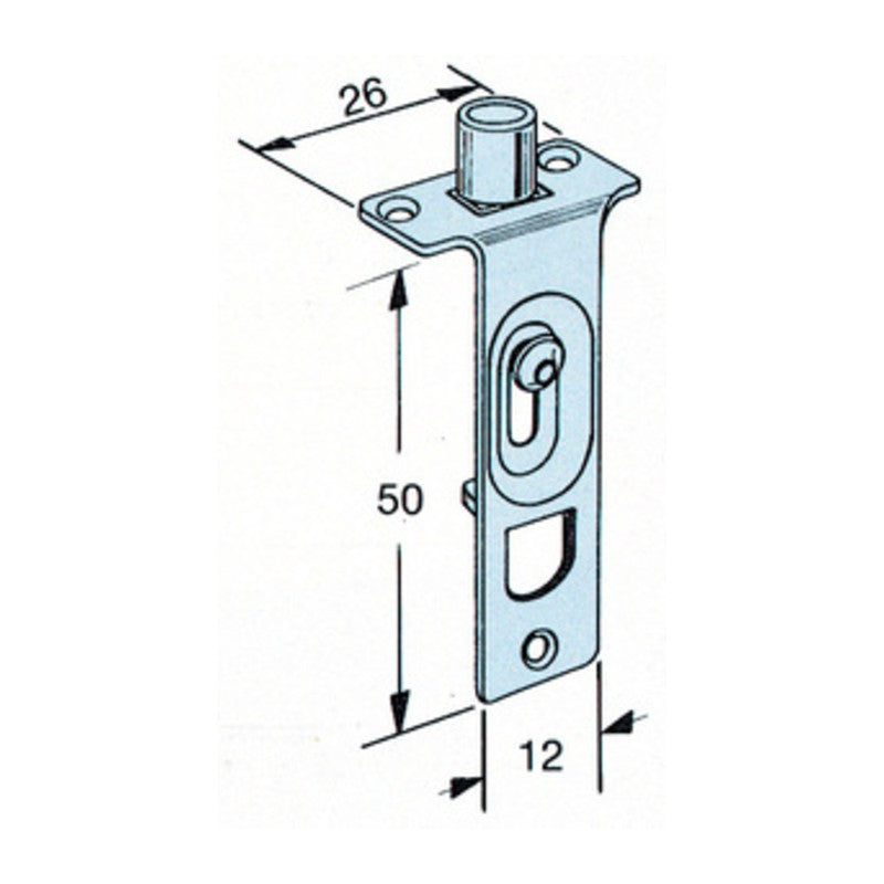 5 x SC OMGE 310 CATENACCIOLO RULLO 6 MM 4 PZ