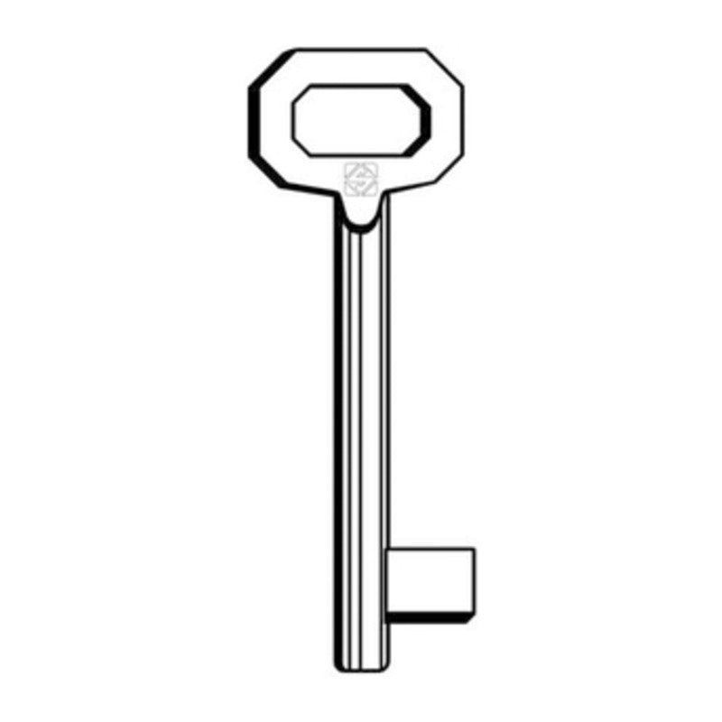5 x SILCA 5011 CHIAVE PATENT PASSEPARTOUT MEDIA OTTONE