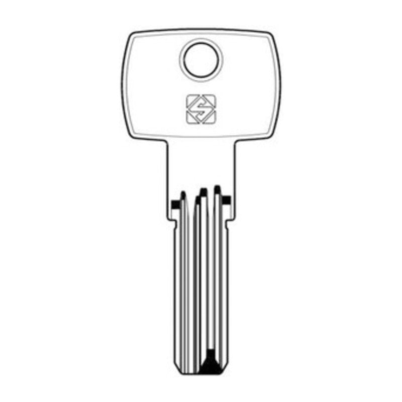 5 x SILCA CB87 CHIAVE PUNZONATA OTTONE